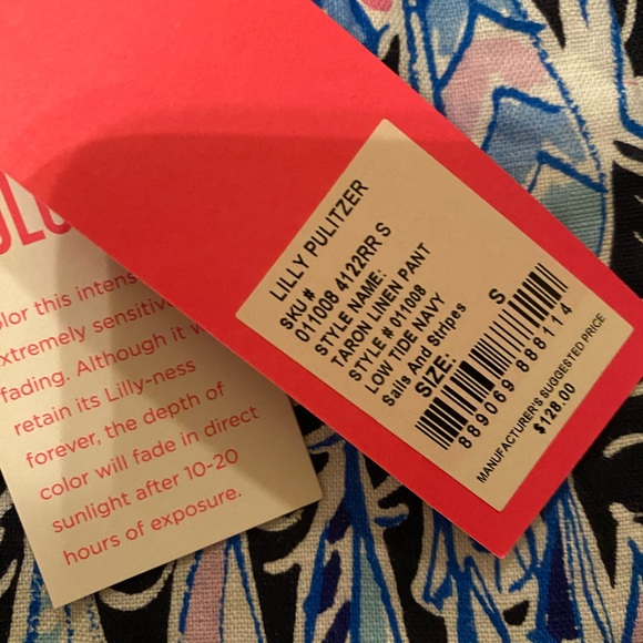 Lilly Pulitzer linen pants - Picture 2 of 4